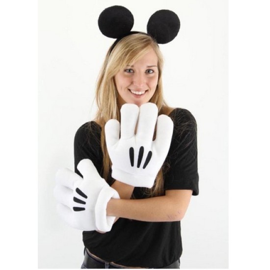 Luvas e Tiara do Mickey Mouse Disney Clássica