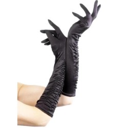 Luvas Pretas Longas Adulto 