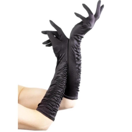 Luvas Pretas Longas Adulto 