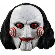 Máscara Adulto Billy de Jogos Mortais Saw Jigsaw Luxo