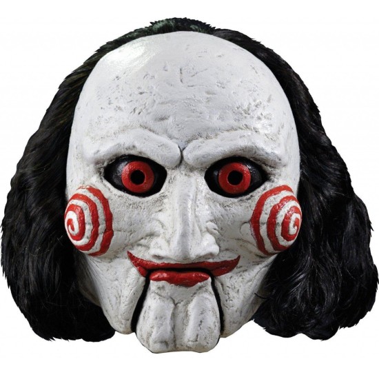 Máscara Adulto Billy de Jogos Mortais Saw Jigsaw Luxo