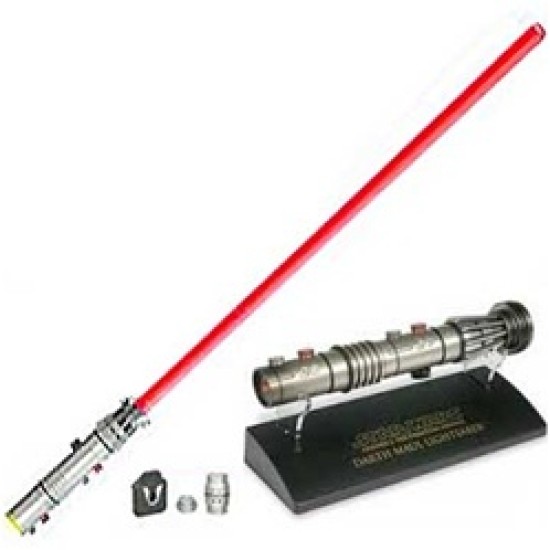 Sabre de Luz Vermelho Darth Maul Colecionadores Lamina Removível Star Wars
