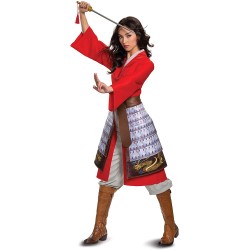 Fantasia Mulan Brilhante Clássica Adulto Super Luxo