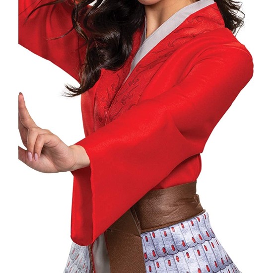 Fantasia Mulan Brilhante Clássica Adulto Super Luxo