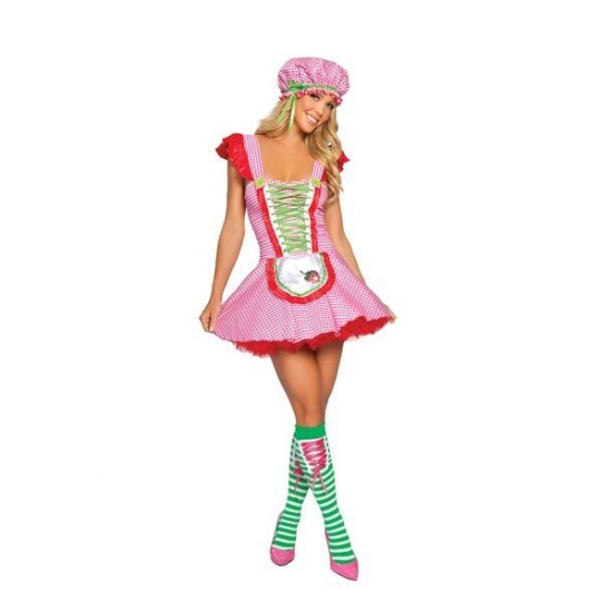 Fantasia Sexy Adulto Feminino Moranguinho Luxo