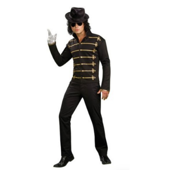 Jaqueta Michael Jackson Adulto Preta Clássica