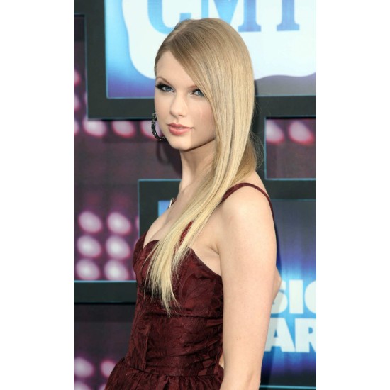 Peruca Celebridade Taylor Swift Loira Cabelo Humano Remy