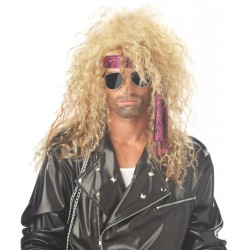 Peruca Rockstsar Loira anos 80 Masculina