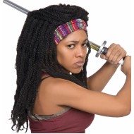 Peruca Walking Dead Michonne Adulto