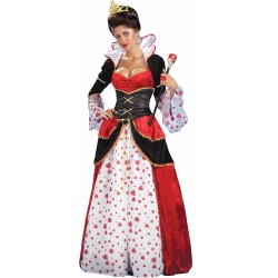 Fantasia Rainha de Copas Luxo Clássica Adulto