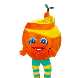 Mascote Laranja Aduto