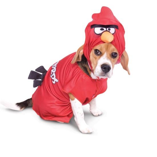 Fantasia para Cachorro Angry Birds Pássaro Vermelho