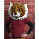 Cabeça Capacete Máscara Tigre Pelúcia Luxo