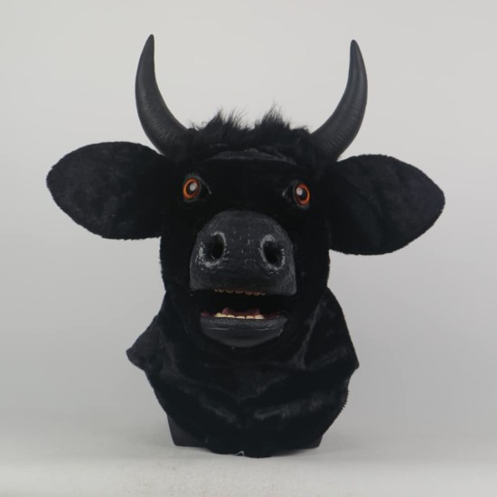 Cabeça Máscara Vaca Mascote Luxo   