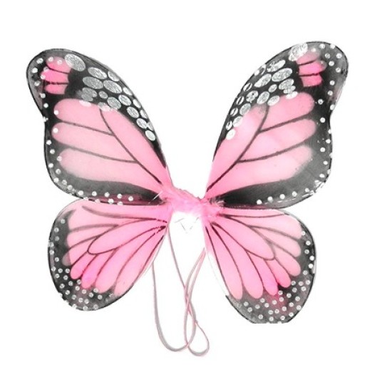 Fantasia Borboleta Rosa Infantil Luxo