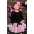 Fantasia Borboleta Rosa Infantil Luxo