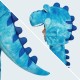 Fantasia Jacaré Infantil Bebê Luxo Azul