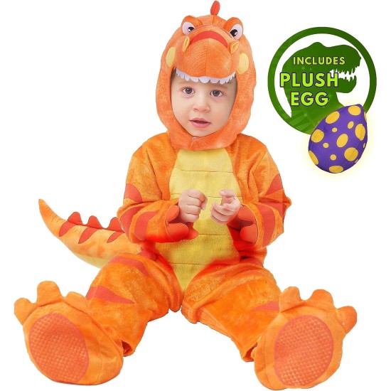 Fantasia Jacaré Infantil Bebê Luxo Laranja
