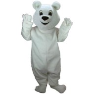 Mascote Urso Polar Branco