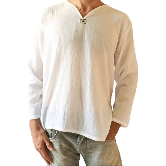 Fantasia Camisa Adulto Groovy Hippie