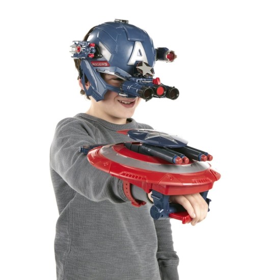 Capitão América Escudo Eletrônico Infantil Soldado do Inverno
