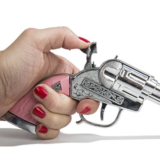 Pistola Arma de Brinquedo Rosa Luxo Infantil