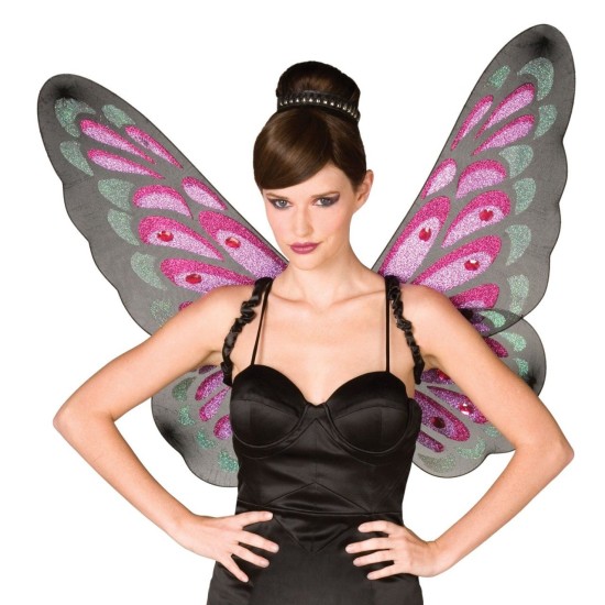 Asa Adulto de Borboleta Luxo Rosa