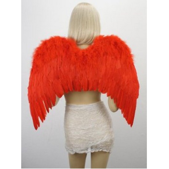 Asa Adulto para Anjo Vermelha luxo