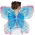 Asa de Borboleta Luxo Azul e Rosa Adulto