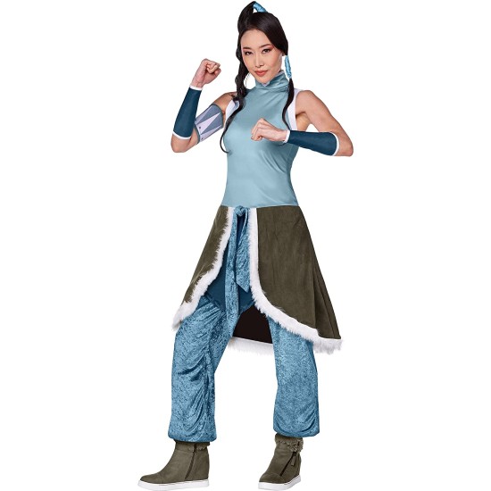 Fantasia Avatar Korra Katara Adulto Feminino Luxo