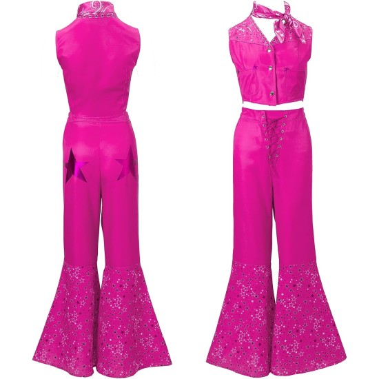 Fantasia Barbie Conjunto Pink Filme Adulto