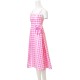 Fantasia Barbie Vestido Pink Filme Adulto