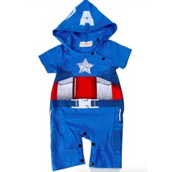 Body Macacão Bebê Capitão América