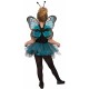 Fantasia Borboleta Azul Infantil Bailarina Luxo