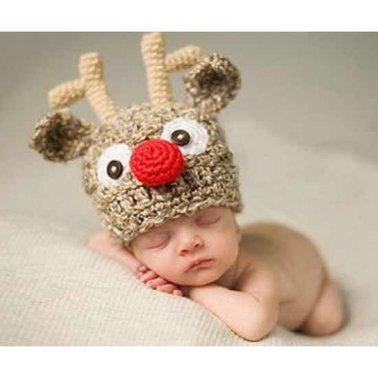 Fantasia Crochet Artesanal Rena do Papai Noel