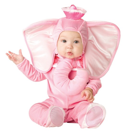 Fantasia Elefante Bebê Parmalat Rosa