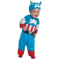 Fantasia Infantil Bebê Capitão América