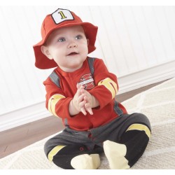 Fantasia Infantil Bombeiro Bebê Elite