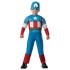 Fantasia Infantil Capitão América Luxo Bebê