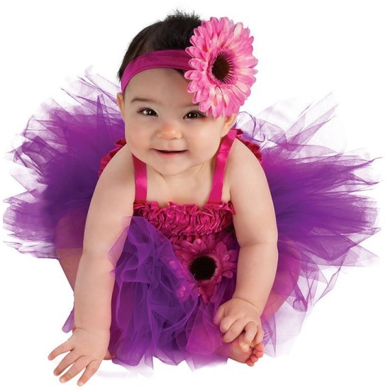 Fantasia Infantil Doce Flor Bailarina lilás Luxo