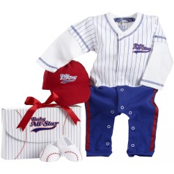 Fantasia Infantil Jogador de Baseball Bebê Elite