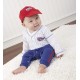 Fantasia Infantil Jogador de Baseball Bebê Elite