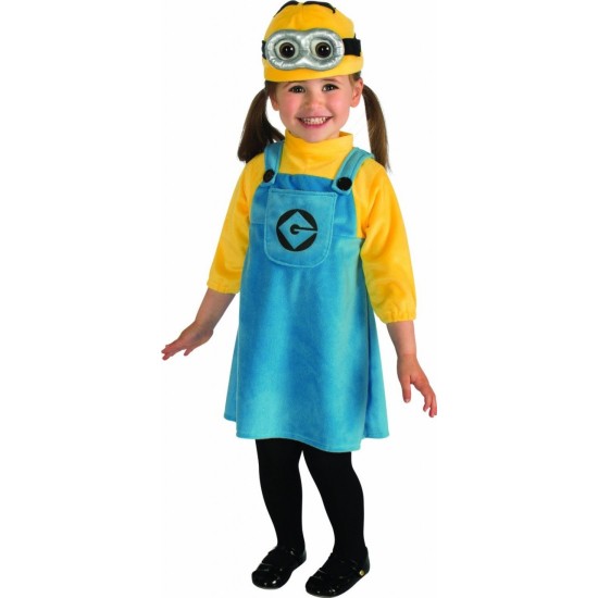 Fantasia Minion Dave Meu Malvado Favorito Infantil Bebê Menina