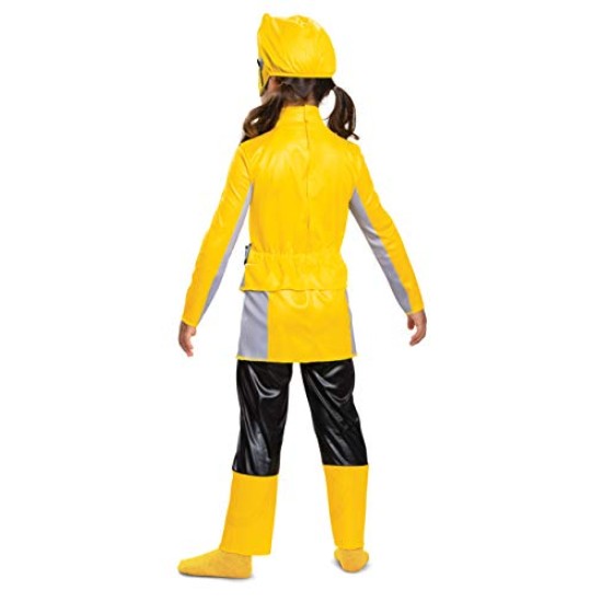 Fantasia Power Rangers Morfador Amarelo Luxo Infantil Bebê
