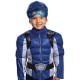 Fantasia Power Rangers Morfador Azul Luxo Infantil Bebê