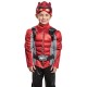 Fantasia Power Rangers Morfador Vermelho Luxo Infantil Bebê