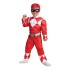 Fantasia Power Rangers Vermelho Luxo Infantil Bebê