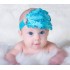Tiara de Penas Azul Bebês