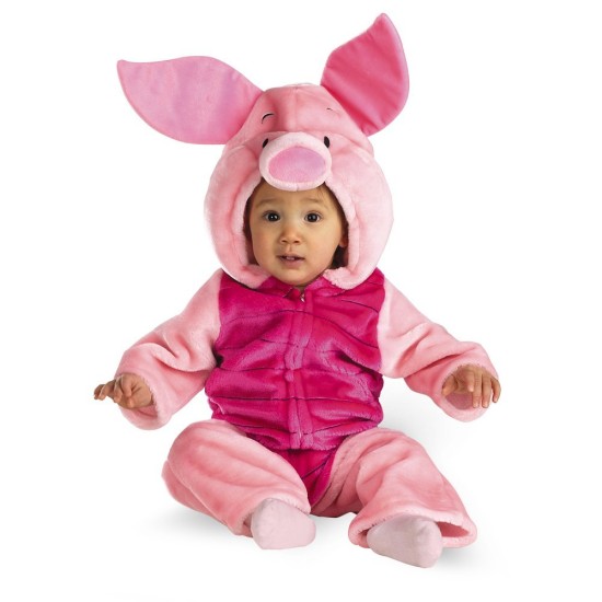 Ursinho Pooh Fantasia Luxo Infantil Leitão