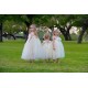 Vestido Bailarina Encantadora Branco Ivory Luxo